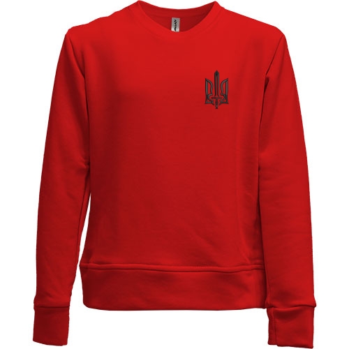 Детский свитшот без начеса с гербом ОУН на груди