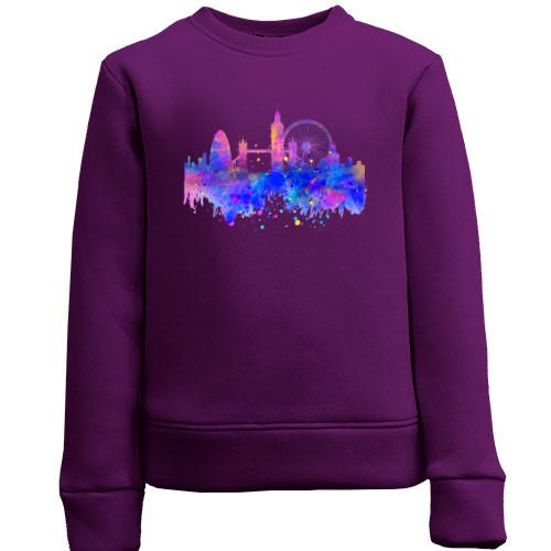 Дитячий світшот з акварельним Лондоном