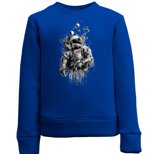 Детский свитшот с космонавтом под водой