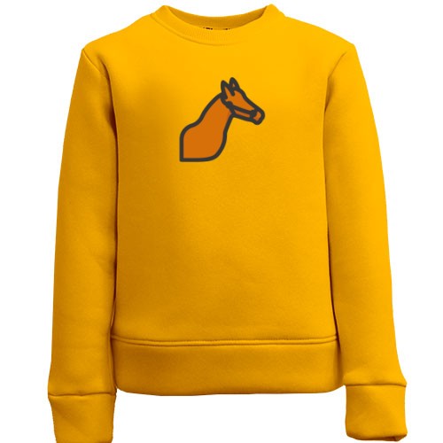 Дитячий світшот з минималистичний конем