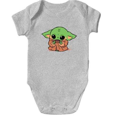 Детское боди Baby Yoda.