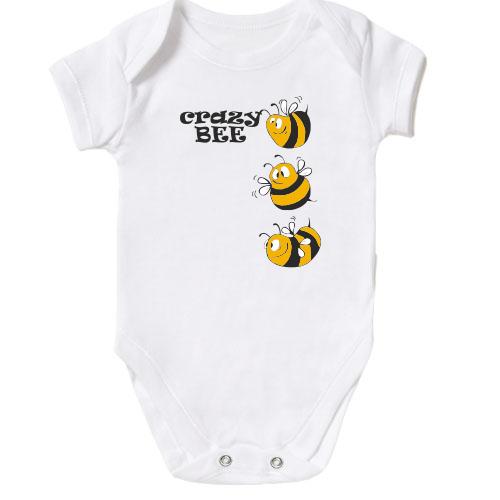 Детское боди Crazy Bee Пчелы