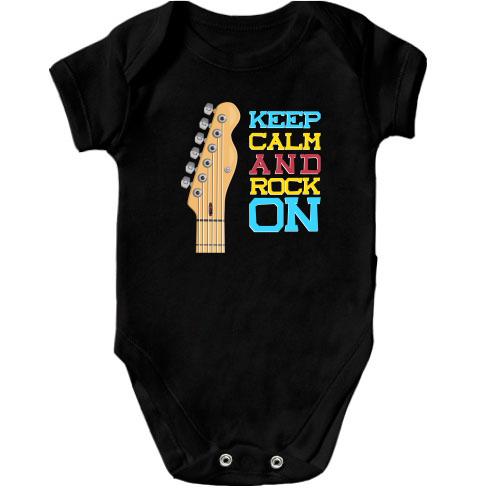 Дитячий боді Keep Calm and Rock On