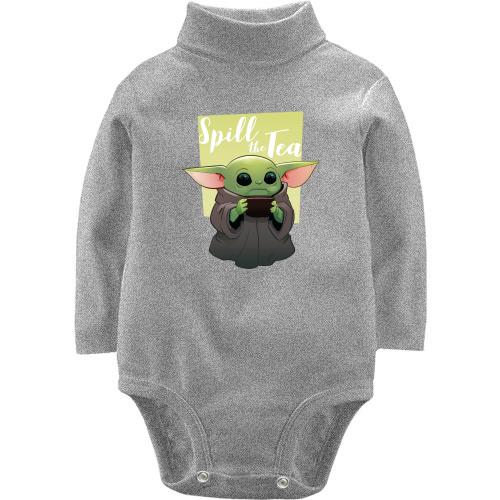 Дитячий боді LSL Baby Yoda Spill the Tea