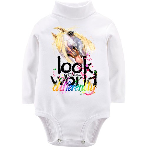 Дитячий боді LSL Look at the world differently з конем