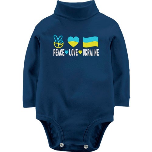 Детское боди LSL Peace and love Ukraine