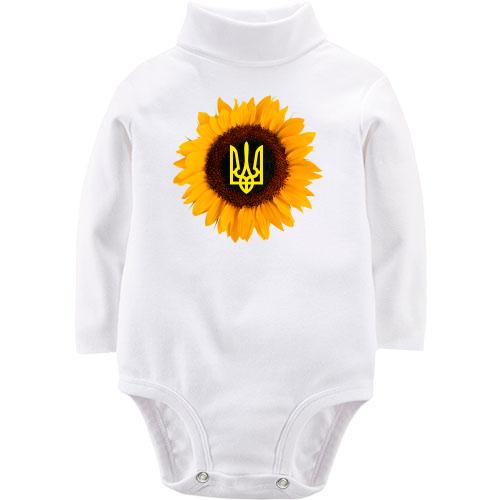 Дитячий боді LSL Соняшник з гербом України