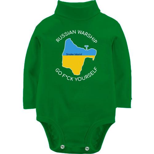 Детское боди LSL Russian warship Go F*ck yourself! (Snake Island)