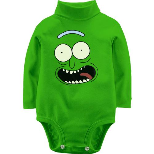 Детское боди LSL pickle Rick (рожица)