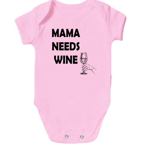 Детское боди Mama needs Wine