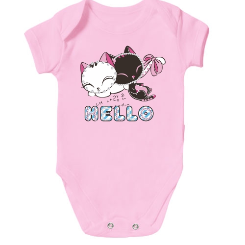 Дитячий боді hello cats