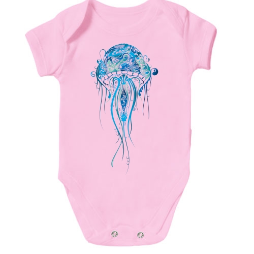 Дитячий боді з синьою медузою
