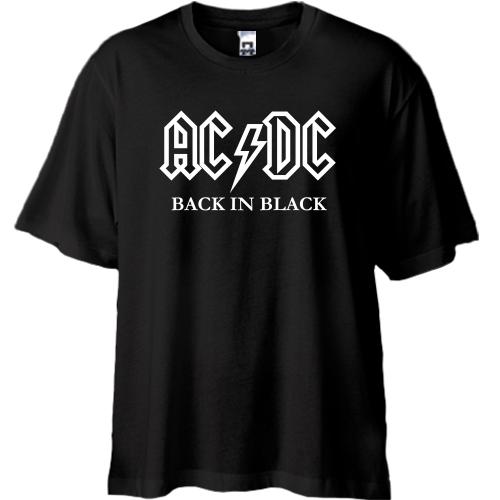 Футболка oversize AC/DC Black in Black