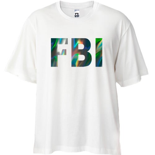 Футболка Oversize FBI (голограмма)