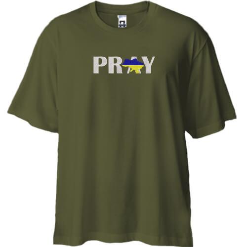 Футболка oversize Pray for Ukraine -