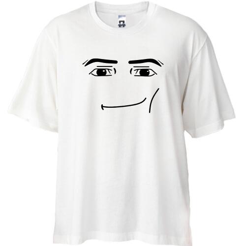 Футболка Oversize Roblox - Gigachad face