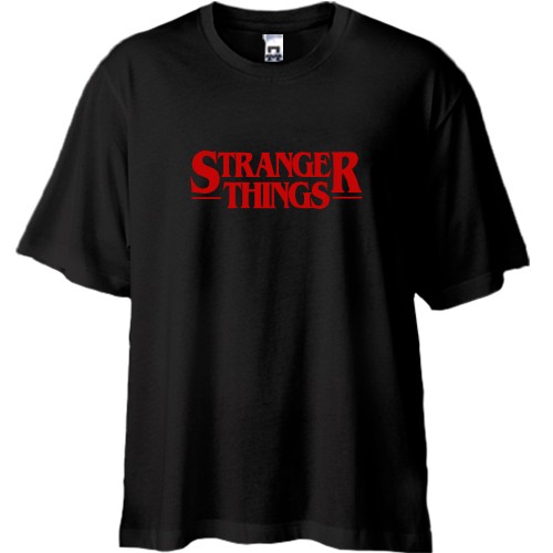 Футболка oversize Stranger things Logo