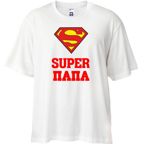 Футболка Oversize Super папа