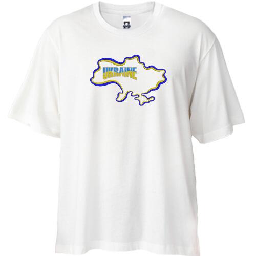 Футболка Oversize Ukraine с картой