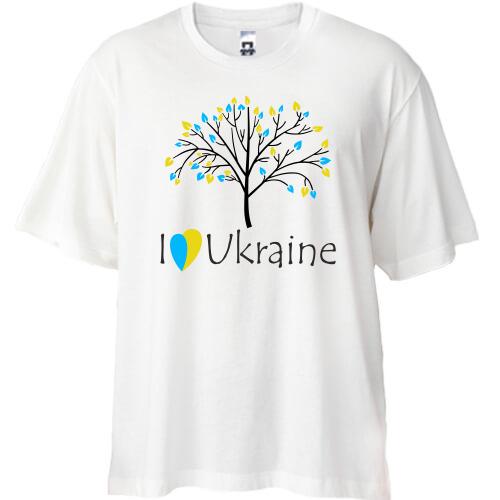 Футболка oversize Я люблю Україну