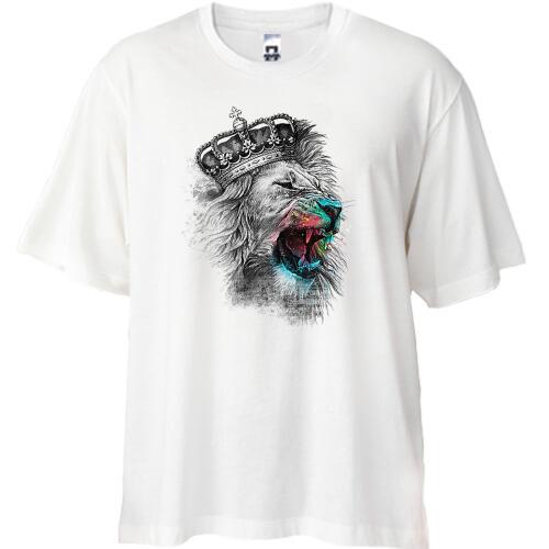 Футболка Oversize cо львом 