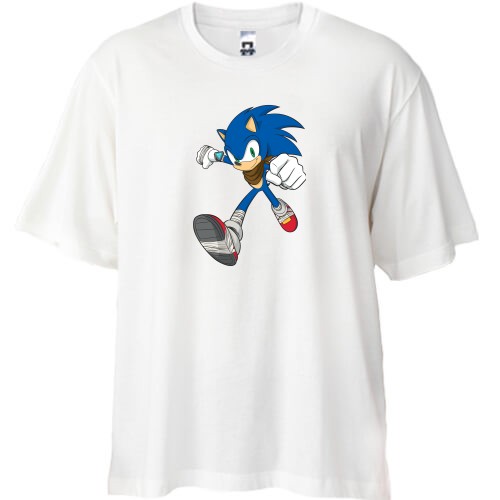 Футболка Oversize с Соником (Соник бум) (1)