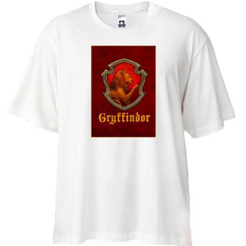 Футболка Oversize с гербом Gryffindor (Harry Potter)