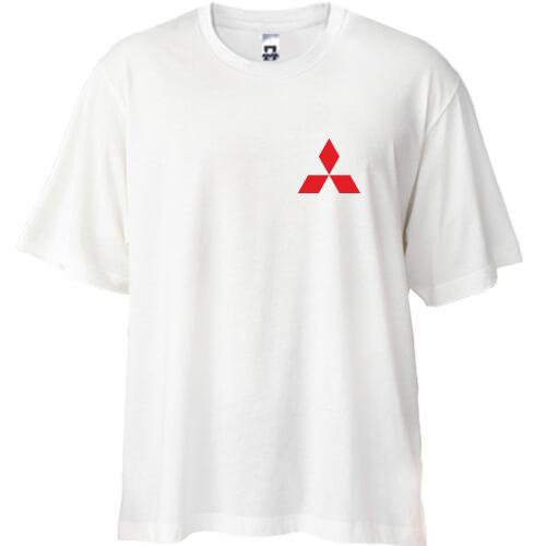 Футболка Oversize с лого Mitsubishi (mini)