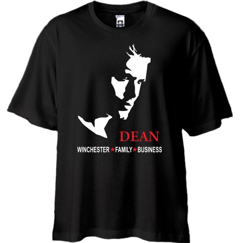 Футболка oversize з принтом Dean Winchester