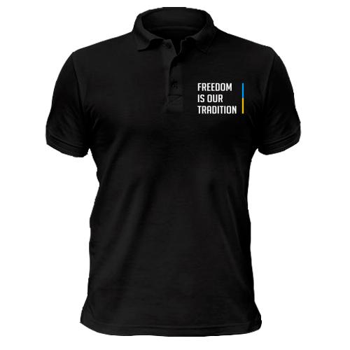 Чоловіча футболка-поло Freedom is our tradition