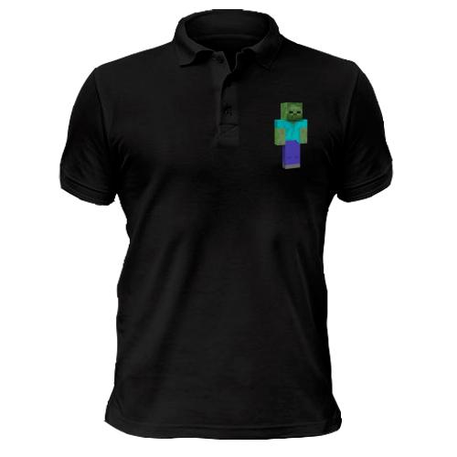 Чоловіча футболка-поло Minecraft Зомбі