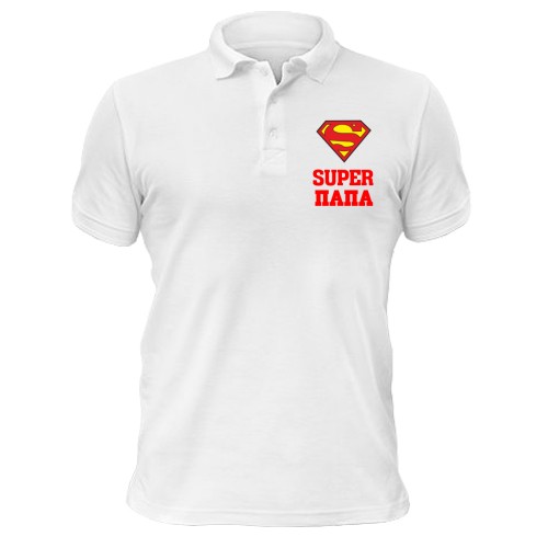 Футболка поло Super папа