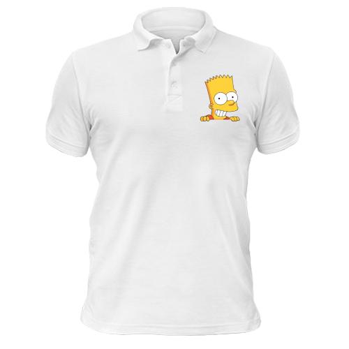 Чоловіча футболка-поло з Бартом Сімпсоном 