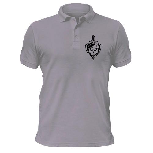 Чоловіча футболка-поло з армійською емблемою 