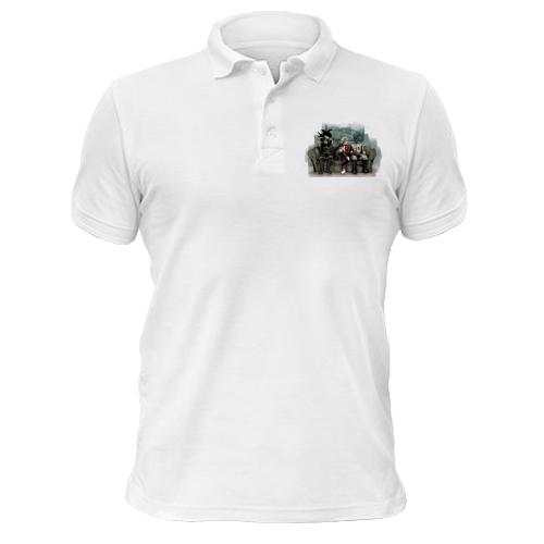 Чоловіча футболка-поло з кадром з фільму Бітл Джус