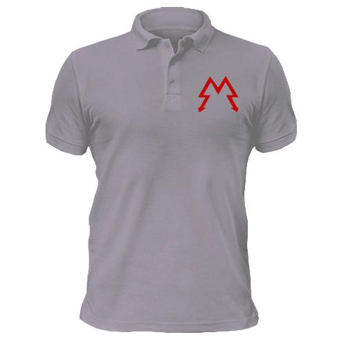 Чоловіча футболка-поло з логотипом гри Metro 2033