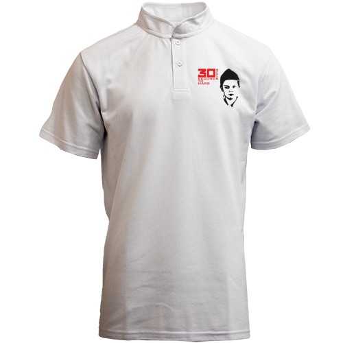 Чоловіча поло з коміром стійкою 30 Seconds To Mars (силует)