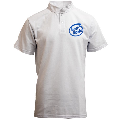 Футболка с воротником стойкой Beer inside (2)