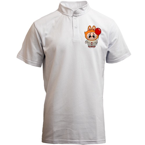Чоловіча поло з коміром стійкою Labubu Pennywise