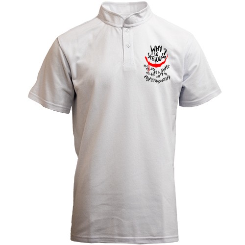 Поло з коміром стійкою Why so serious (3)