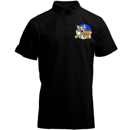 Футболка с воротником стойкой 