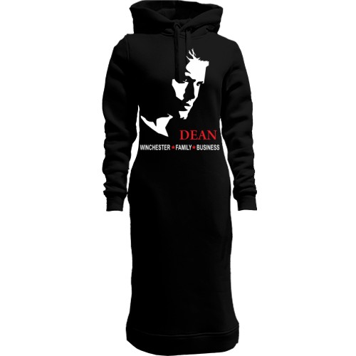 Женская толстовка-платье с принтом 