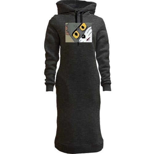 Худи платье с удивленным Томом ( Том и Джерри )