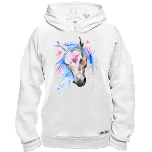Худі BASE з акварельного конем
