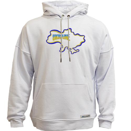 Худи без начісу Ukraine з мапою