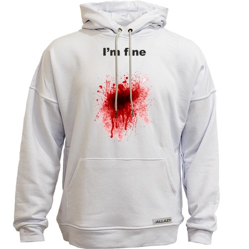 Худи без начісу I'm fine