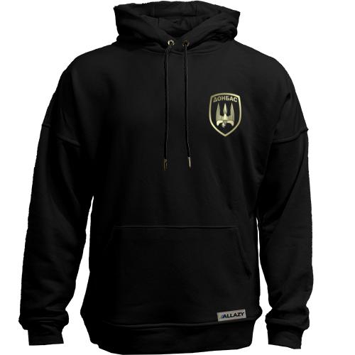 Худи без начеса с эмблемой батальена Донбасс