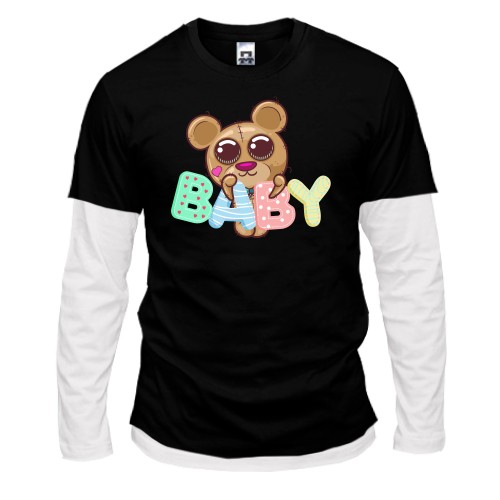 Чоловічий лонгслів Комбі Baby Bear Ведмежа