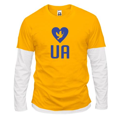 Комбинированный лонгслив Love UA