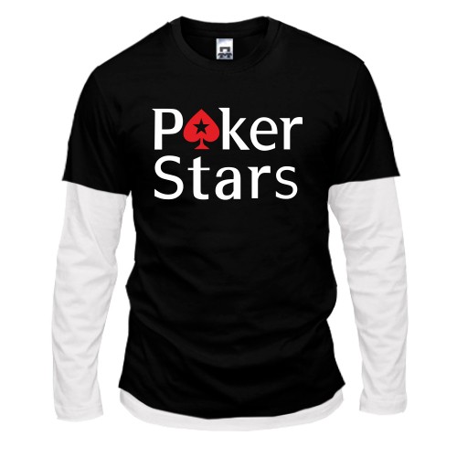 Комбинированный лонгслив Poker Stars